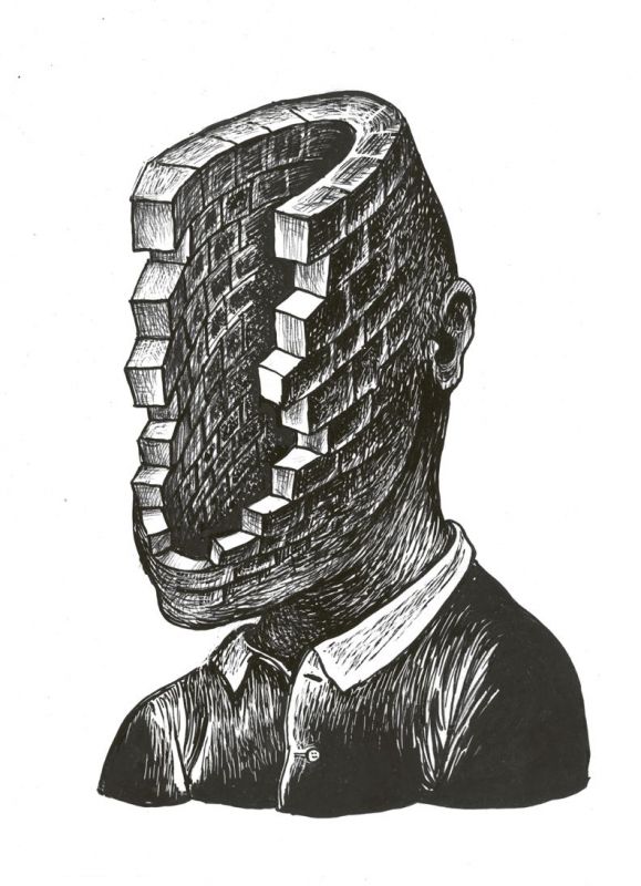 József Szurcsik: Drawing from the Bestiarium humanum series
